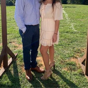 Soft pink flowy dress